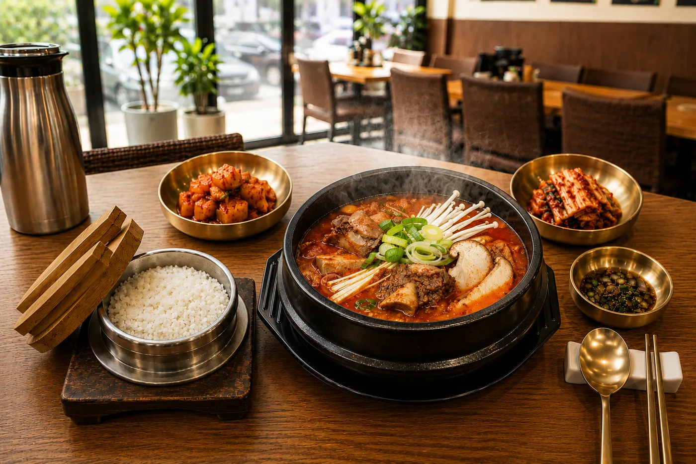 특제 다대기를 더한 얼큰 갈비탕